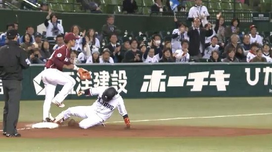 5回裏1金子3ベースヒット