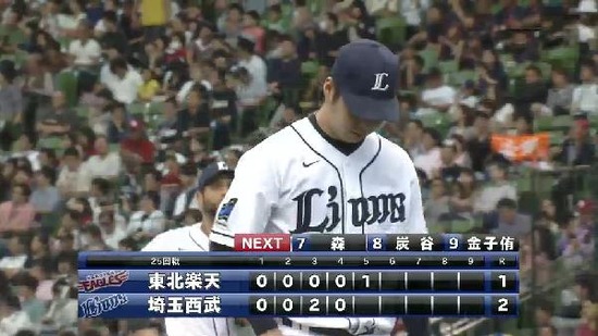 ５回表２一発で目が覚めて後続を断つ (2)