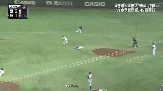 4回裏2下村阿部連打1塁3塁2アウト (2)