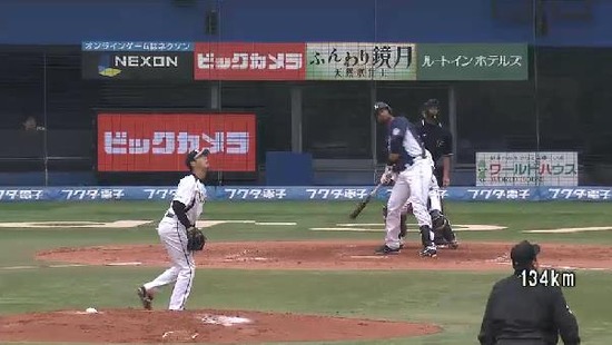 ４回表３メヒア２ラン (1)