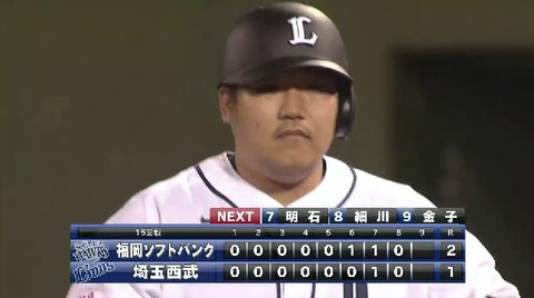 8回裏3中村併殺 (5)