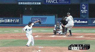 ６回表１山川３打席目