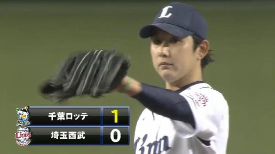 1回表１清田先頭打者HR (2)