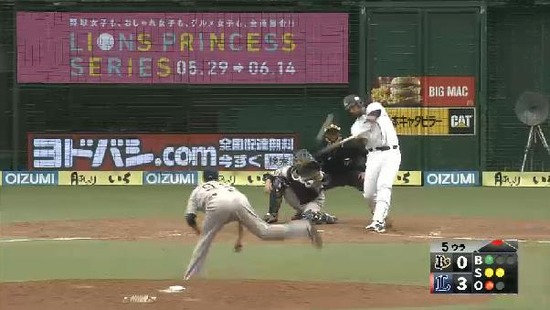 ５回裏４メヒア２ラン (1)