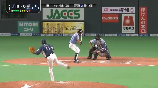 ７回裏１中島フォアボール (2)
