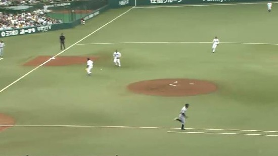 1回表２鳥谷内野安打 (1)