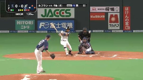 2回裏２中島ショートゴロ (2)