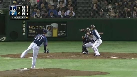 4回裏2田中中田フォアボール