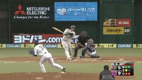 ６回表３岡田タイムリー (1)