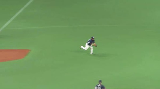 2回裏３サードゴロ中村送球エラー２点 (2)