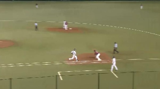 ５回裏３炭谷バント