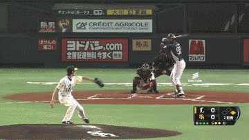 2回表２メヒア２ラン抜けた変化球 (1)