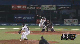 ９回表３森ヒット (1)