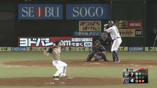 ２回裏４メヒア２点タイムリー (1)