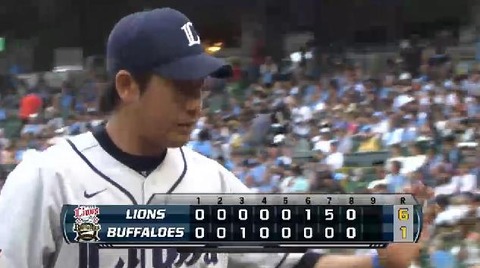 ８回裏３終了 (2)