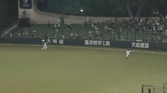 1回表１ヘルマン安達連打タイムリー３ベース (3)