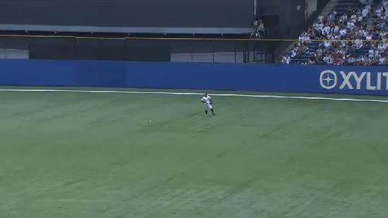 1回表2浅村センター前1塁2塁1アウト (2)