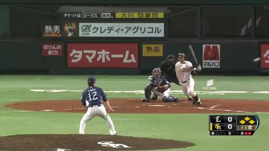 ４回裏４松田サードゴロ (2)