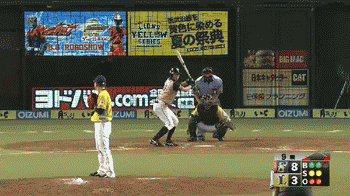 ９回表６中島三振