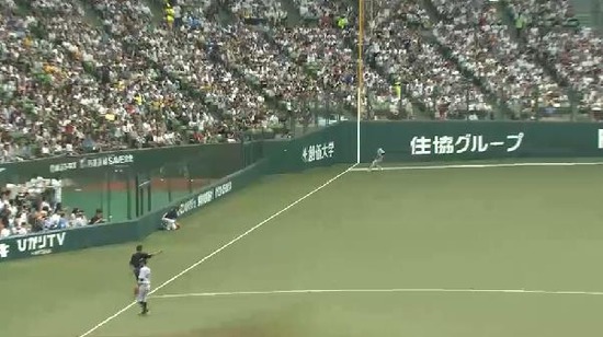 ３回裏１秋山２ベース (3)