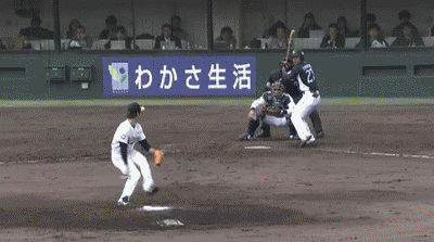 5回表２炭谷２点タイムリー２ベース (1)