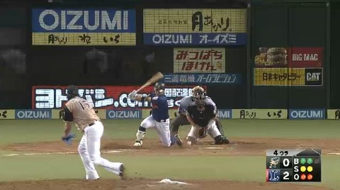 ４回裏３森三振