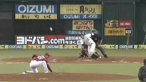 ３回裏熊代ヒット１塁３塁 (1)