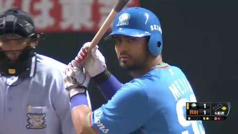 ６回表２メヒア２ラン (1)