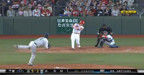 ６回裏５丸３ラン (2)