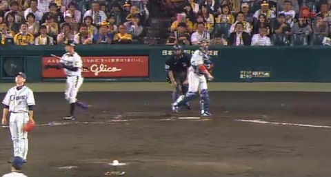 ７回裏２今成ヒット鳥谷フォアボール