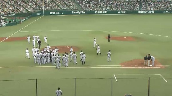 ５回表１警告試合 (5)