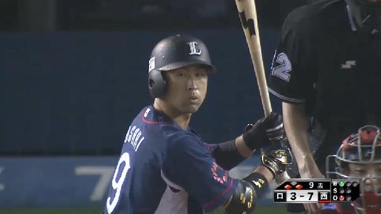 9回表1代打大崎タイムリー (1)