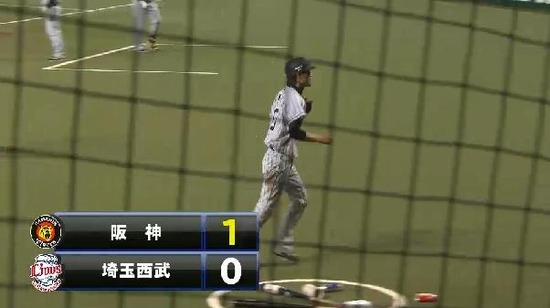 ３回表４マートン内野ゴロ1点 (1)