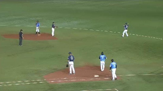 6回裏2一塁二塁ピンチ