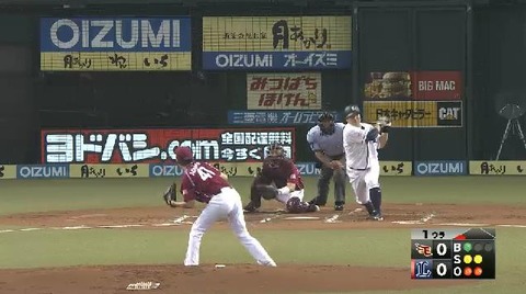 1回裏2中村三振