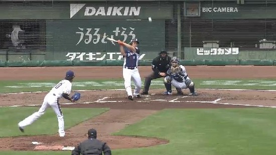 2回表3坂田ヒット