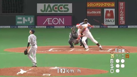 ６回裏２陽ショートゴロ