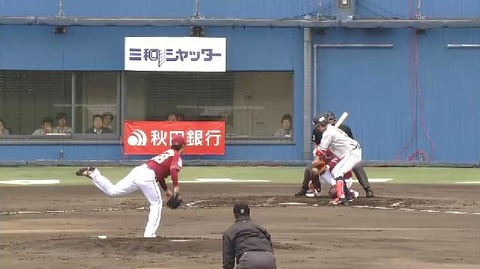 ２回表辛島ナイスピッチング