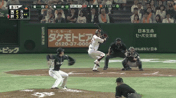 ８回裏２亀井併殺