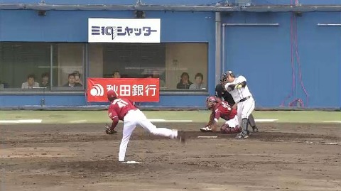 ７回表２浅村タイムリー、嶋負傷退場 (2)