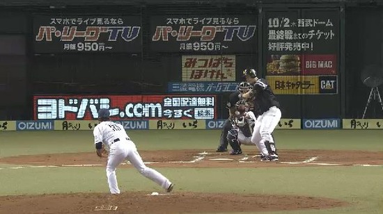 6回表2牧田