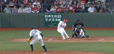 ６回裏１木村３ベース