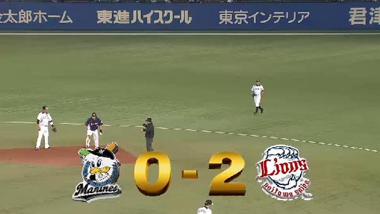 1回表４おかわりタイムリー捕手送球逸れて２塁 (1)