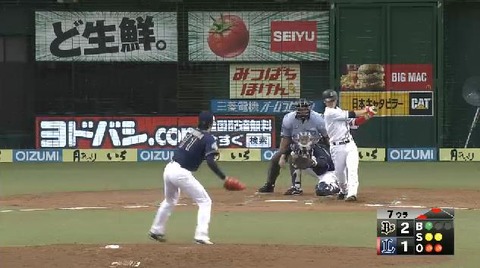 ７回裏５金子三振 (1)