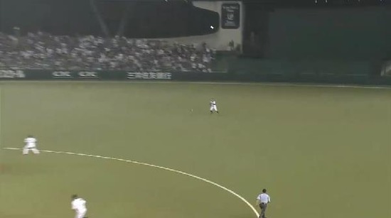 11回裏３浅村ヒット (2)