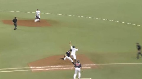 9回表4相川併殺試合終了 (5)