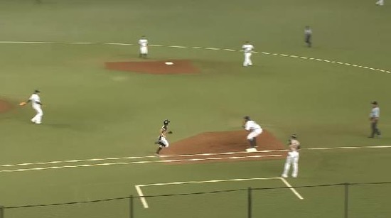 １回表１中島ピッチャーゴロ (2)