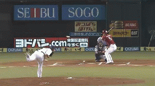 7回表2秋山ファインプレー