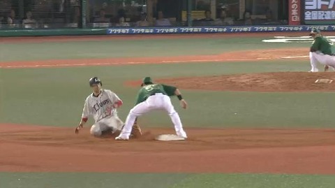 7回表2熊代三振ゲッツー (2)