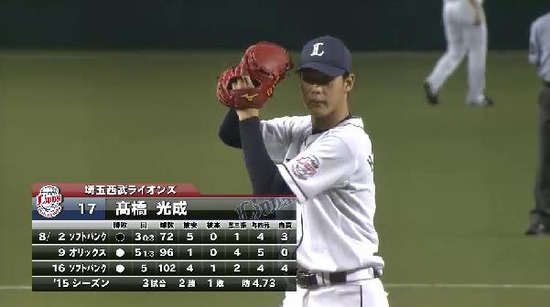 １回表１光成内野ゴロ３つ三者凡退 (4)